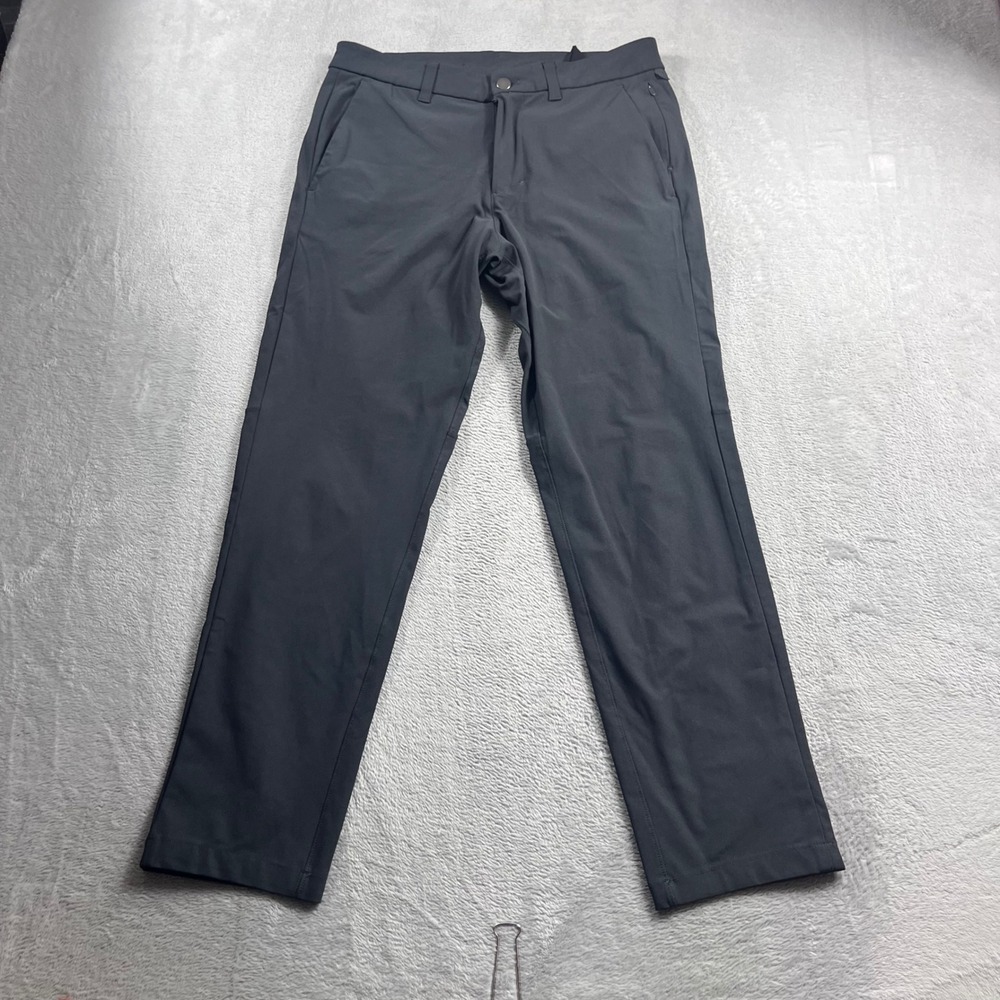 Lululemon Commission Slim Fit Pants Mens 30 Gray Technical Trousers LM5AF2S